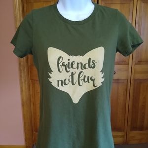 Olive green tee shirt